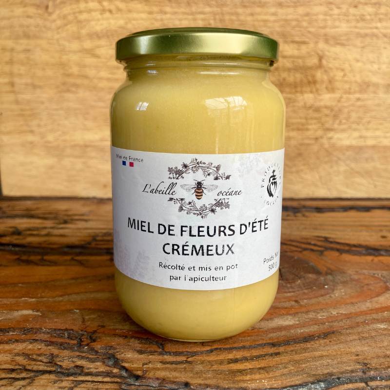 Miel de fleurs d'été crémeux